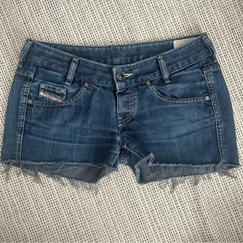 Diesel Dark Blue Jean Shorts